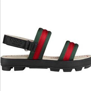 NIB Authentic Gucci Girls Childrens Sandals Sz 29